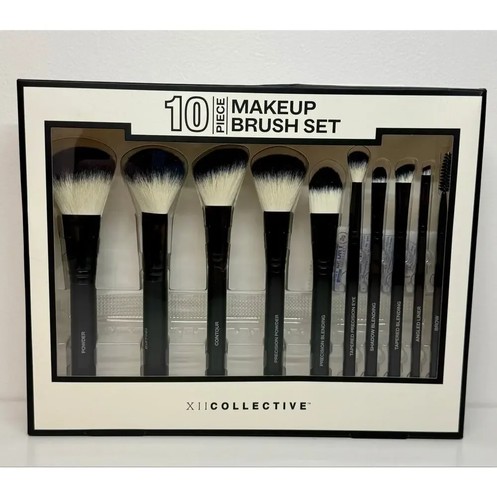 XII Collective 10-Piece Makeup Brush Set